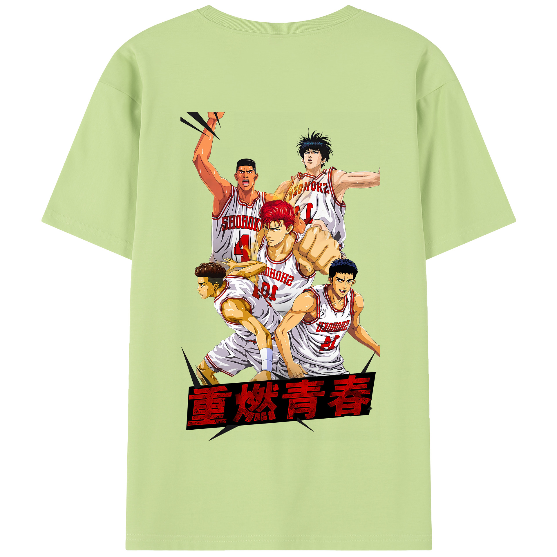 SLAM DUNK／スラムダンク 綿100％半袖Tシャツ（背面プリント）